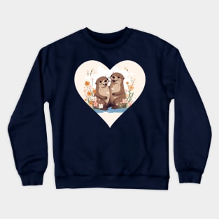 Otter Couple Crewneck Sweatshirt